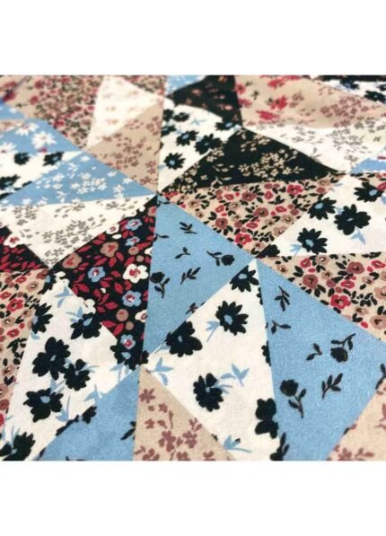 Fabric Ref 5464 - Patchwork Crepe Viscose