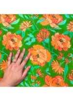 Fabric Ref 5472 - Floral Viscose