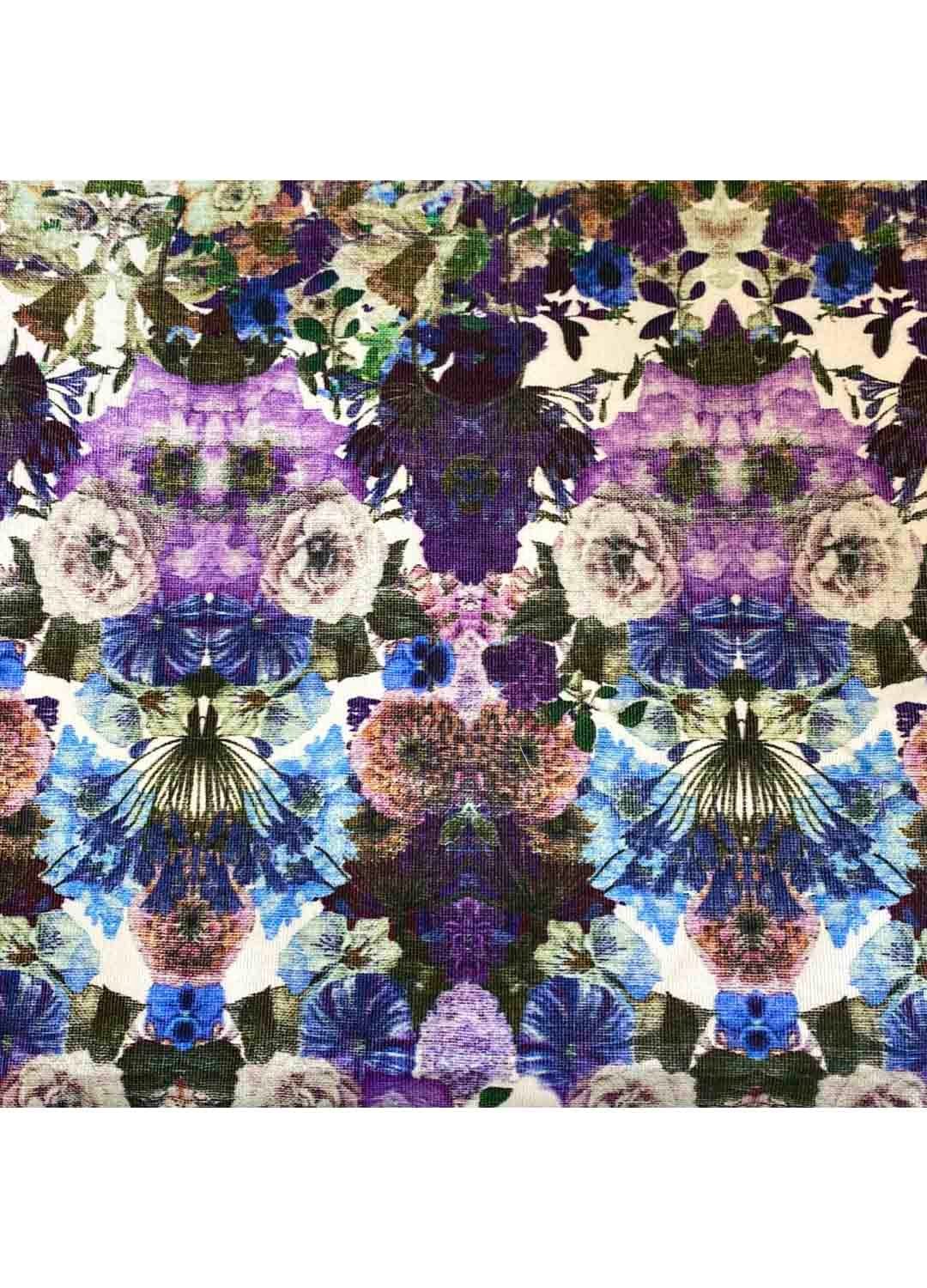 Fabric Ref 5482 - Floral Cotton Corduroy