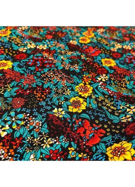 Fabric Ref 5504 - Floral Viscose Mix