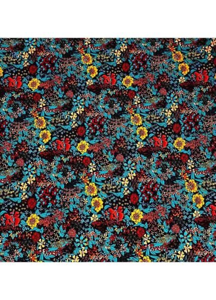 Fabric Ref 5504 - Floral Viscose Mix