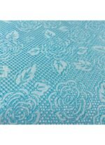 Fabric Ref 5514 - Blue Floral Cotton Brocade