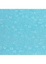 Fabric Ref 5514 - Blue Floral Cotton Brocade
