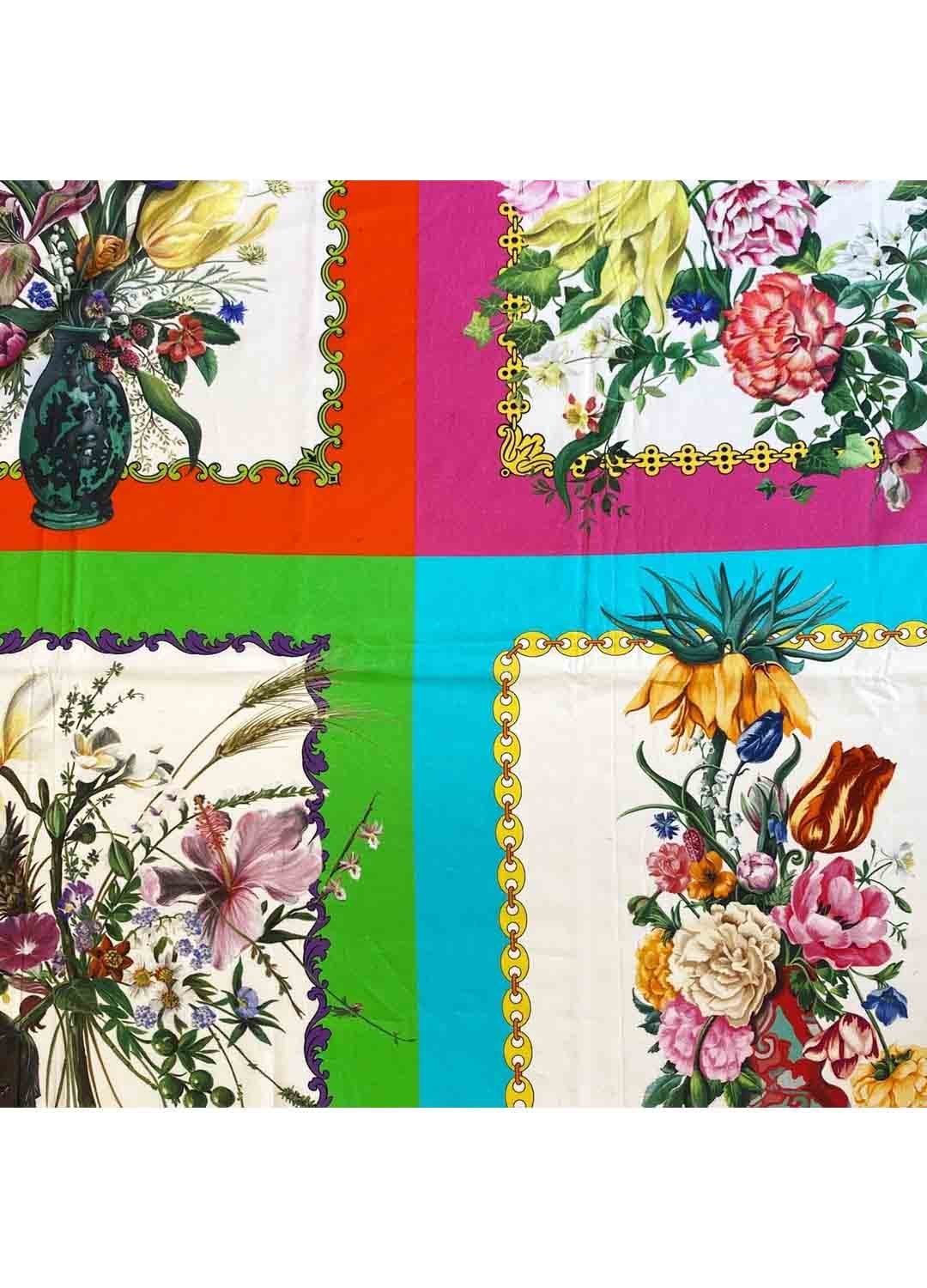 Fabric Ref 5524 - Panelled Floral Cotton