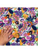 Fabric Ref 5547 - Floral Crepe Viscose Mix