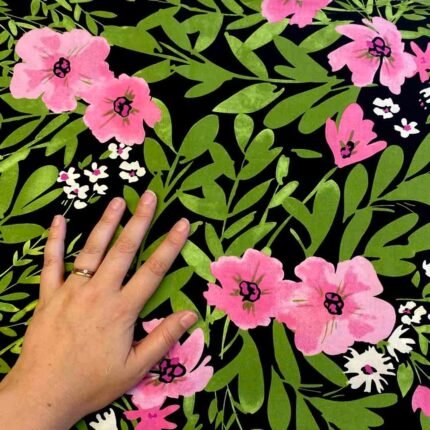 Fabric Ref 5574 - Floral Viscose