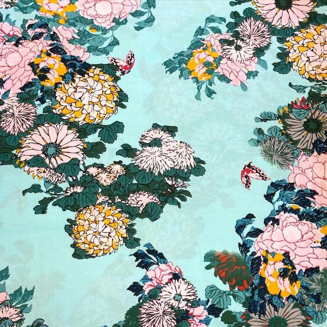 Fabric Ref 5699 - Floral Viscose