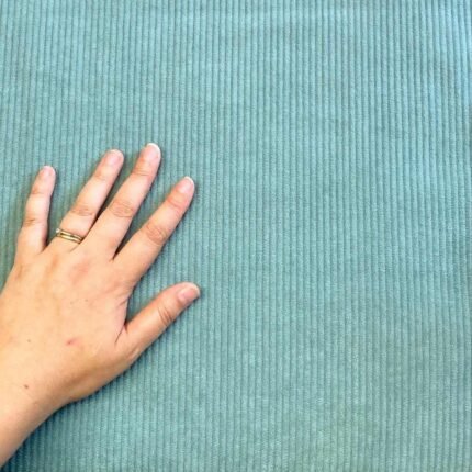 Fabric Ref 5713 - Duck Egg Blue Corduroy