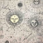 Fabric Ref 5729 – Beige Cosmic Canvas Cotton