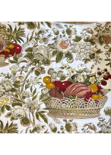 Fabric Ref 5771 – Floral And Fruit Vintage Cotton