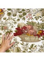 Fabric Ref 5771 – Floral And Fruit Vintage Cotton