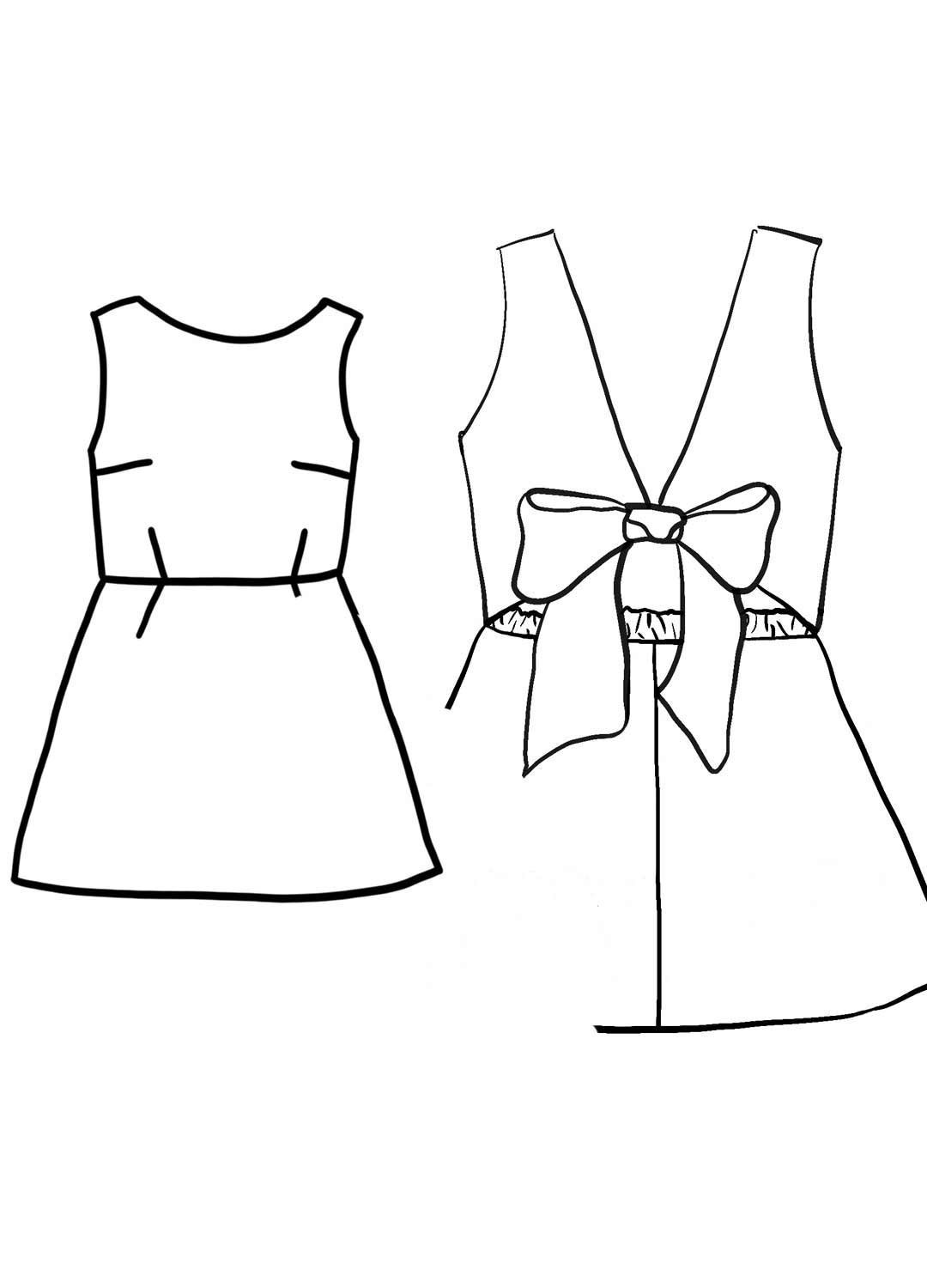 Design your own: Back-Bow A-Line Mini Dress