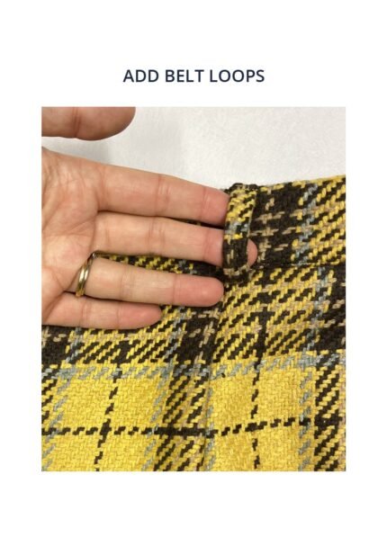 Add belt loops - alteration to my unmade Emperor's garment