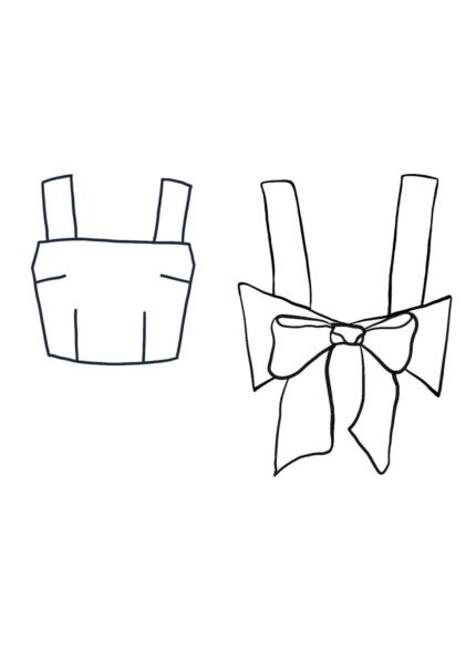 Design your own: Strap Back-Bow Crop Top