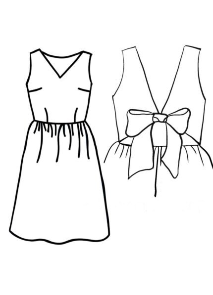 Design your own: Bow-Back Tea Dress