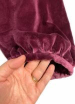 Berry velvet crop top - ref 218 - Resale item - Approx UK 12-14