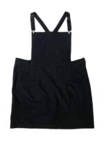 Black corduroy dungaree-mini - ref 241 - Resale item - approx UK 14-16