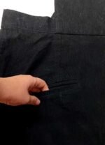 Black corduroy dungaree-mini - ref 241 - Resale item - approx UK 14-16