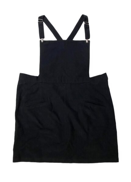 Black corduroy dungaree-mini - ref 241 - Resale item - approx UK 14-16