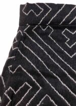 Geometric Monocrome Brocade Pencil Skirt – ref 251 – Resale item – Approx UK 10-12