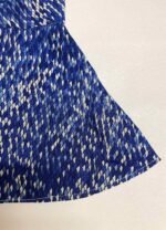 Blue Scale Peplum Crop-Top - ref 98 - Resale item - Approx UK 10-12