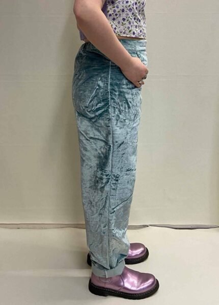 Icy Velvet Trousers- ref 41 - Resale item - Approx 12-14