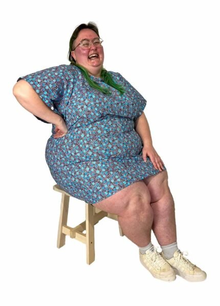 Blue vintage ditsy floral mini dress - ref 117 - Resale item - UK 30-32