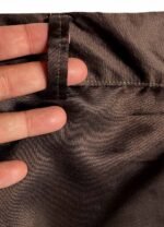 Brown satin wide leg trousers - ref 221 - Resale item - Approx UK 12-14
