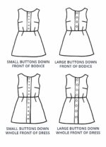 Design your own: Button-up Back-Bow A-Line Dress