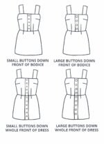 Design your own: Mini Button-up Back-Bow Strap Dress