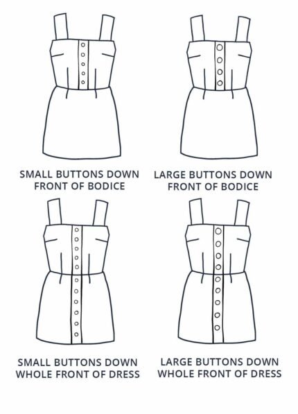 Design your own: Mini Button-up Strap Dress