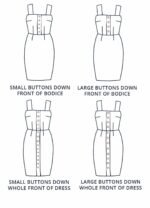 Design your own: Pencil Button-up Back-Bow Strap Dress