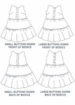 Design your own: Tiered Button-Up Trapeze Dress