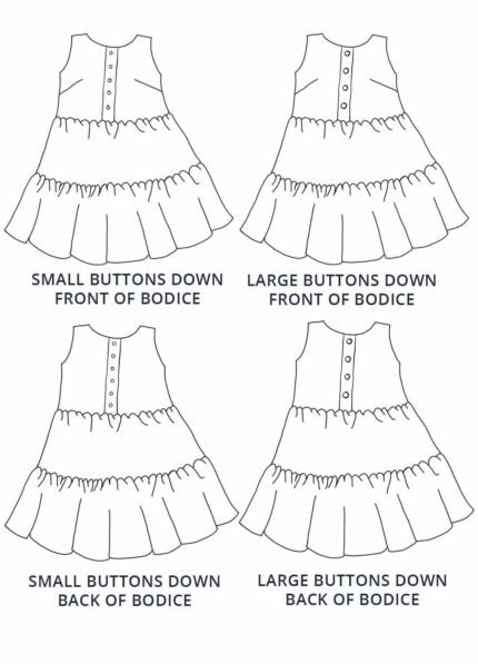 Design your own: Tiered Button-Up Trapeze Dress