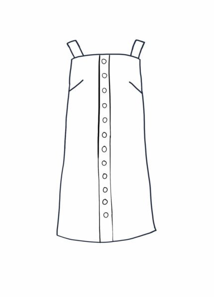 Design your own: Shift Button-up Strap Dress