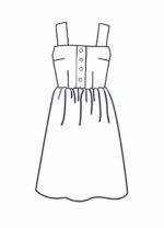 Design your own: Gathered Button-up Strap Dress