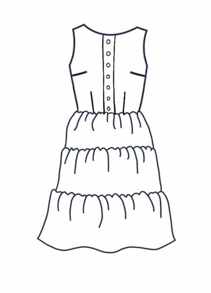 Design your own: Button-up Tiered Dress