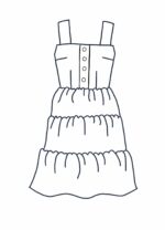 Design your own: Tiered Button-up Strap Dress