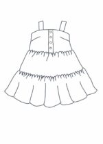 Design your own: Tiered Strap Button-up Trapeze Dress