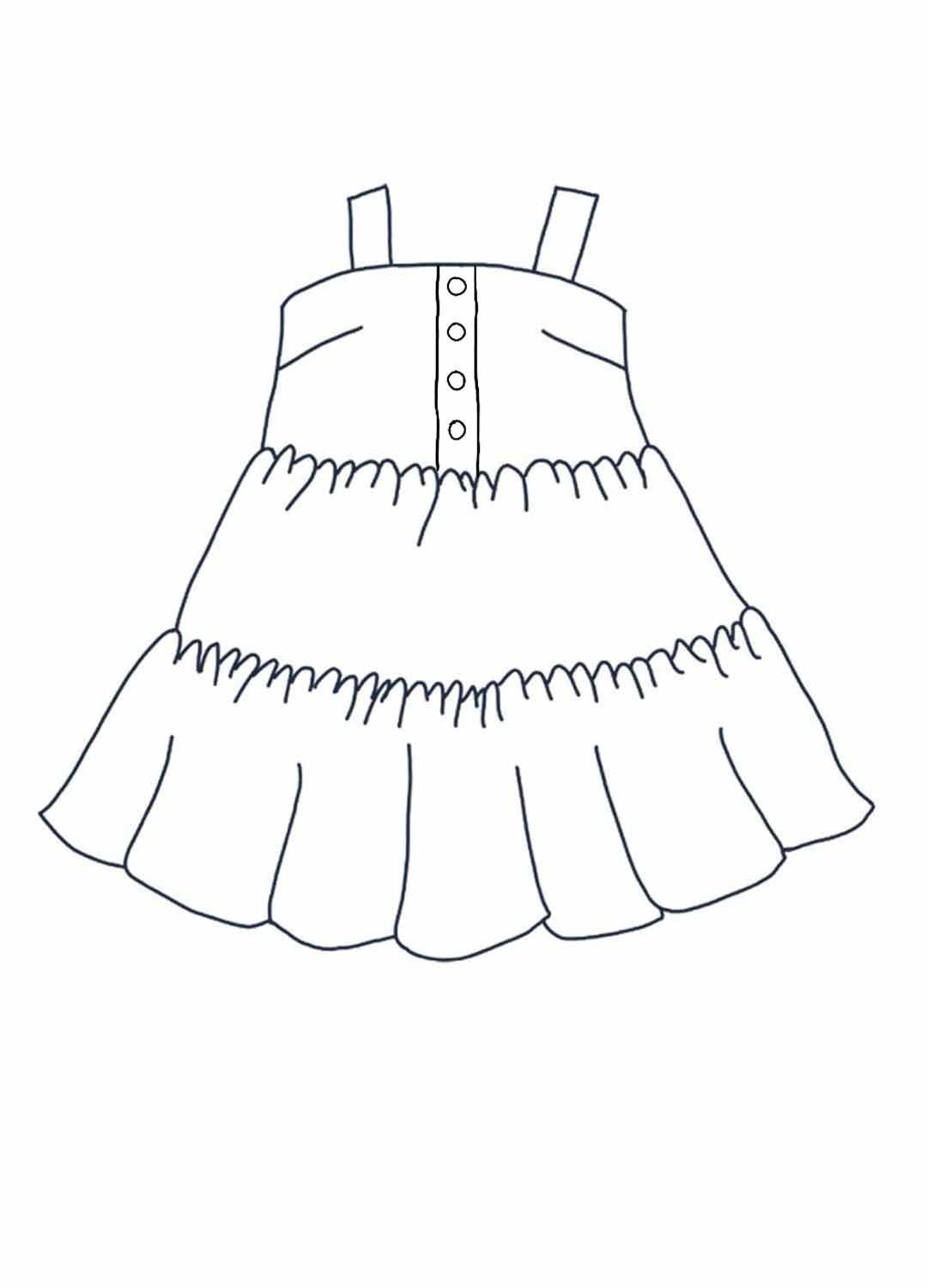 Design your own: Tiered Strap Button-up Trapeze Dress