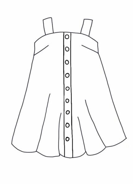 Design your own: Trapeze Button-up Strap Dress