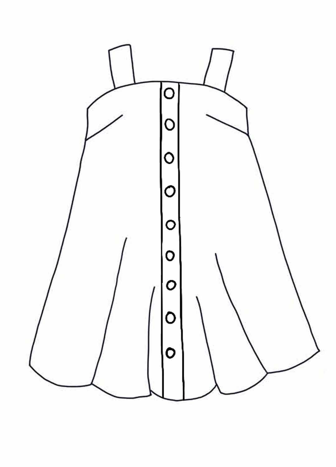 Design your own: Trapeze Button-up Strap Dress