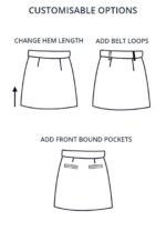 Design your own: Unlined Organdy Mini Skirt