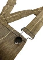 Brown Check Dungarees - ref 216 - Resale item - Approx 12-14