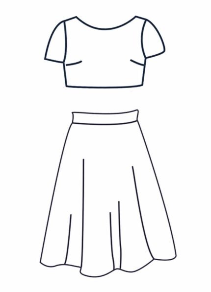 Design your own: Unlined Organdy Circle Two-Piece
