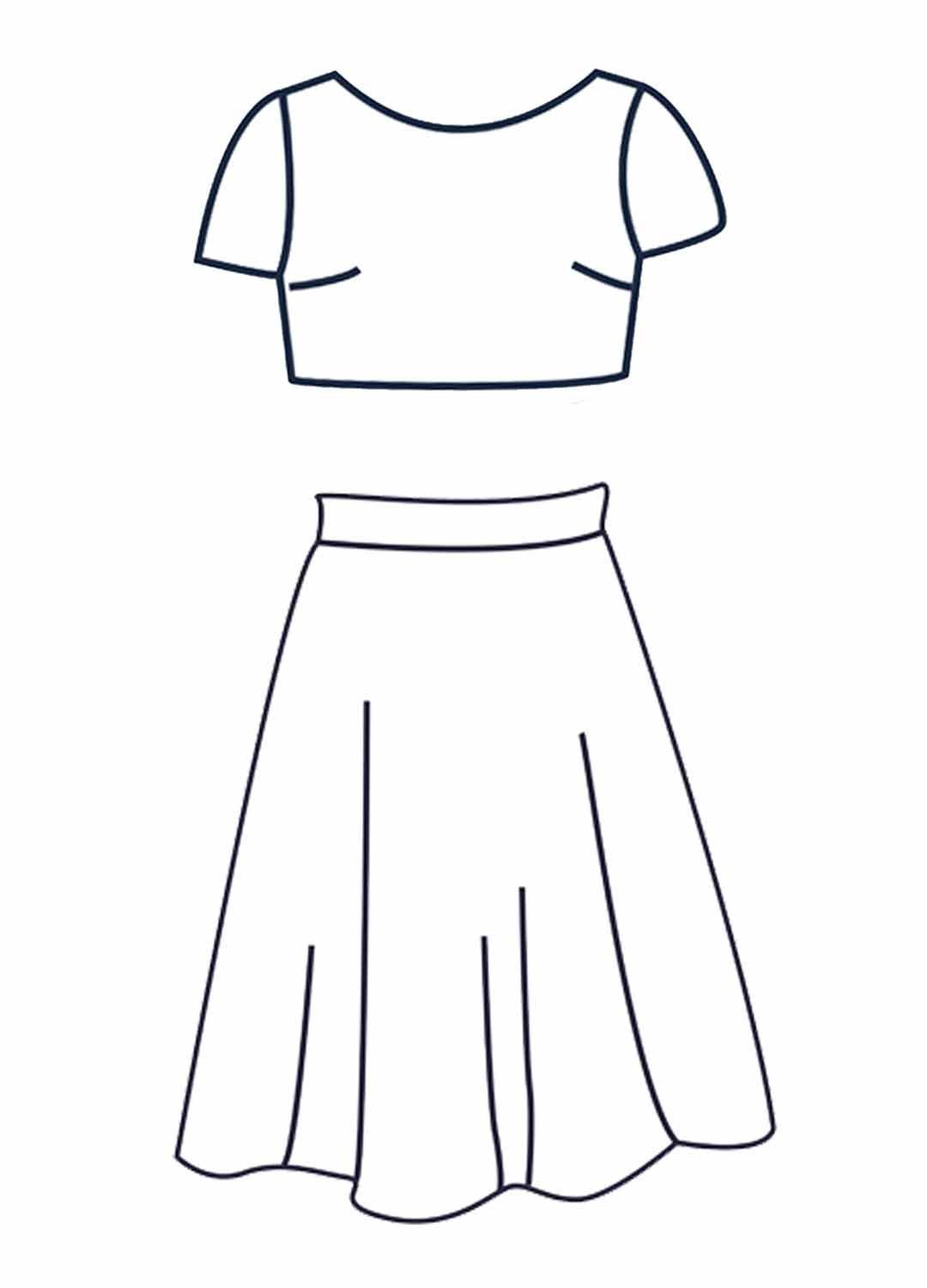 Design your own: Unlined Organdy Circle Two-Piece