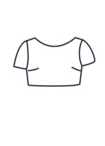 Design your own: Unlined Organdy Crop-top