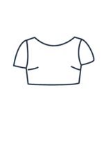 Design your own: Unlined Silk Crop-top