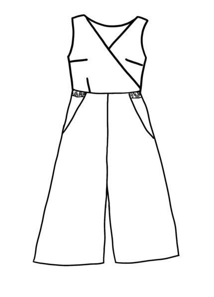 Design your own: Culottes Loungewear Wrapover Jumpsuit