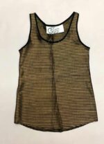 Gold Stripe Top - ref 94 - Resale item - Approx UK 6-8